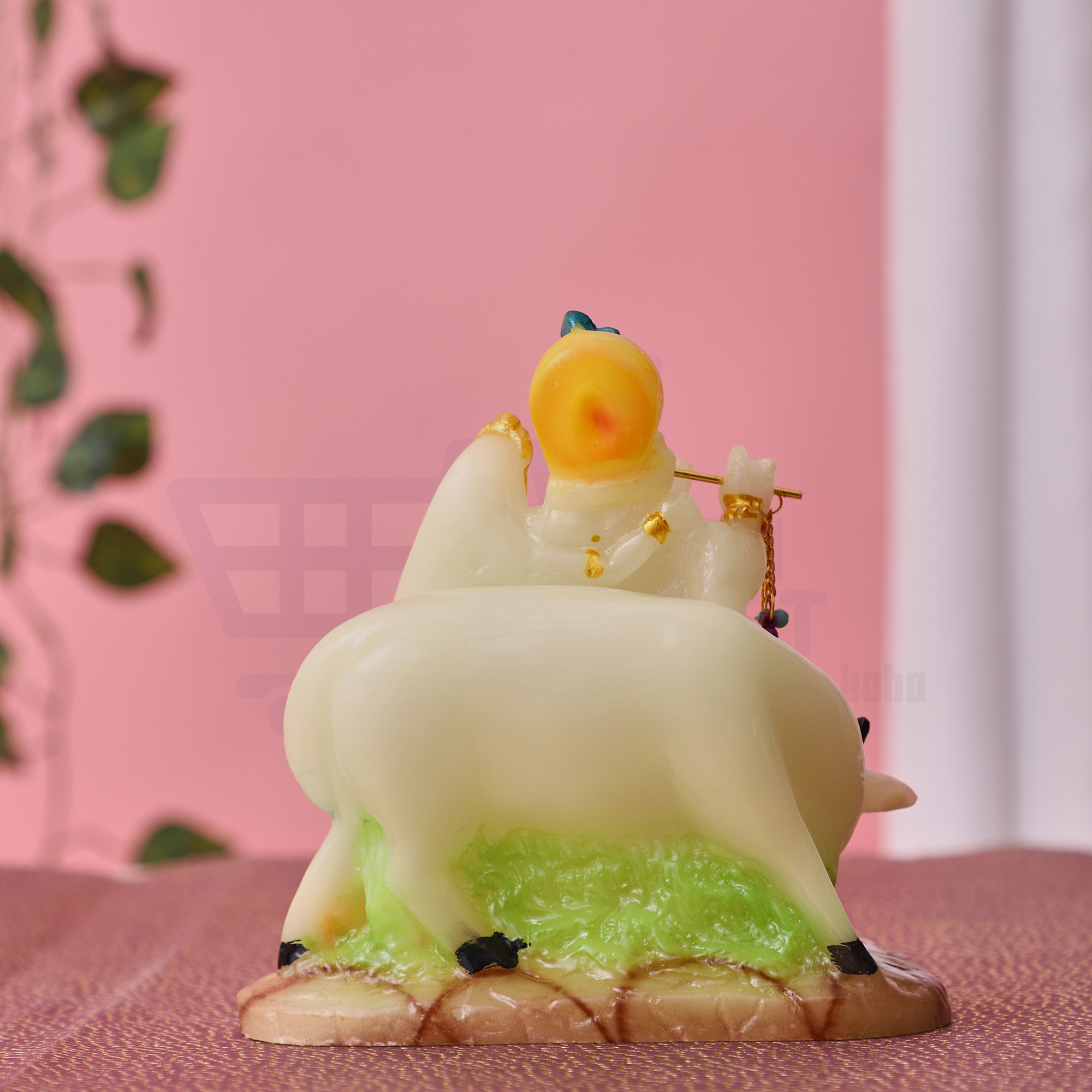 Radha Krishna marble idol